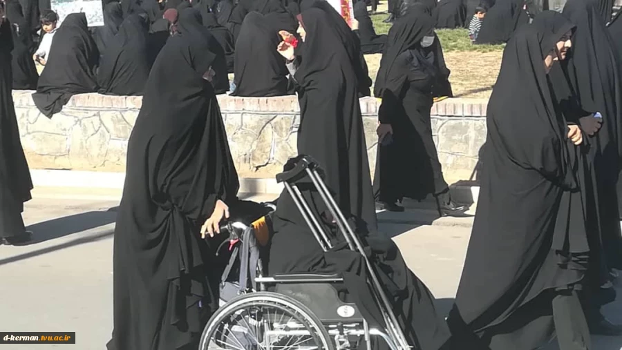 حضور کارکنان و دانشجویان آموزشکده فنی و حرفه ای دختران کرمان، در راهپیمایی 9 دی 9