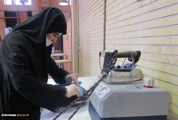 تولید ماسک بهداشتی در آموزشکده فنی و حرفه ای دختران کرمان 2