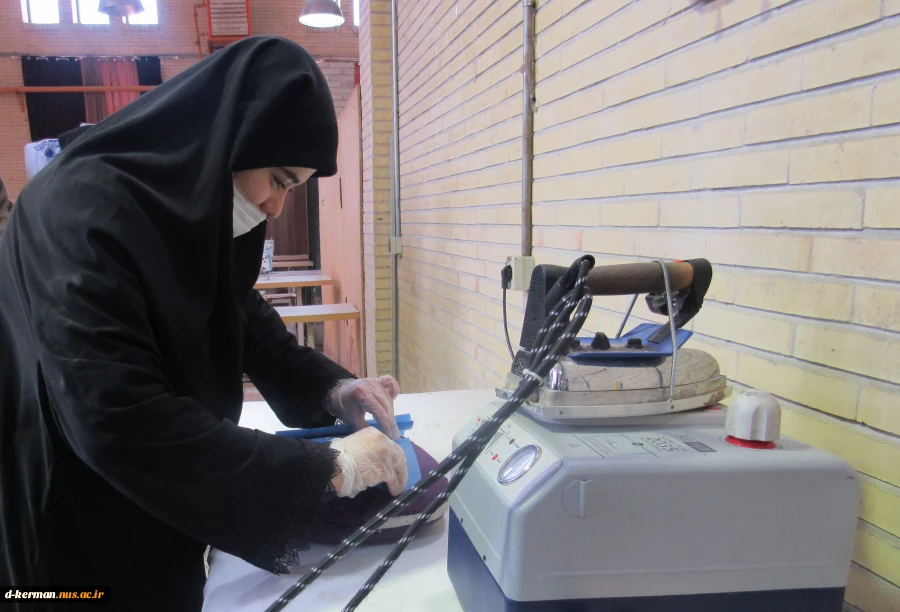 تولید ماسک بهداشتی در آموزشکده فنی و حرفه ای دختران کرمان 2