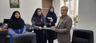 عقد تفاهم نامه با مدیر کاریابی صبا کار غدیر اقای میرزاده جهت استقرار در مرکز