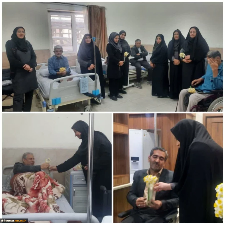 بازدید کارکنان مرکز دختران کرمان از آسایشگاه جانبازان 
 2