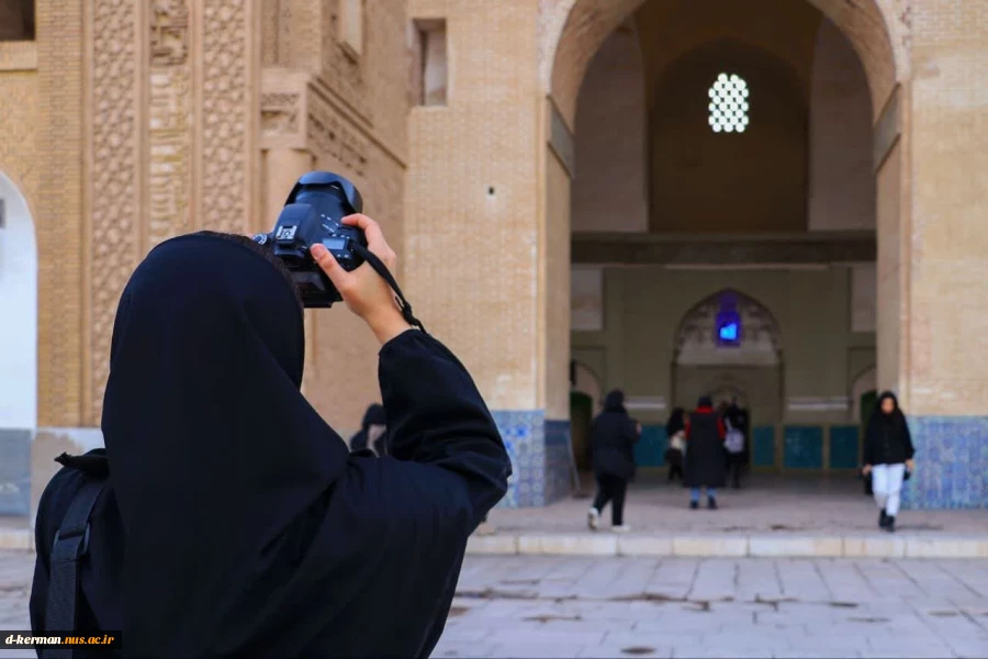 بازدید و عکاسی از بنای تاریخی مسجد امام(ملک) کرمان  2