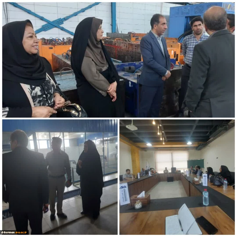 بازدید مسئولان دانشگاه ملی مهارت استان کرمان از کارخانه آریان خودرو خاورمیانه 3