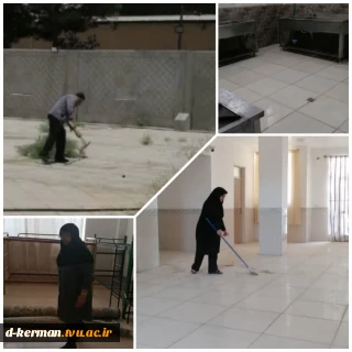 آماده‌سازی خوابگاه آموزشکده دختران کرمان جهت اسکان بدرقه‌کنندگان رهبر شهید