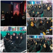 حضور اساتید،کارکنان و دانشجویان آموزشکده دختران کرمان در مراسم یادبود رهبر شهید‌  2