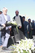 حضور رئیس و کارکنان آموزشکده دختران کرمان در آیین تجدید میثاق با آرمان‌های نخستین شهید انقلاب اسلامی استان کرمان  شهیدمحمد باقدرت 5